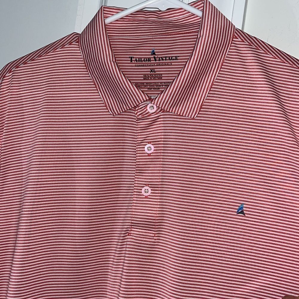 Tailor Vintage Mens Polo Shirt Performance Short Sleeve Classic Fit Quick Dry XL